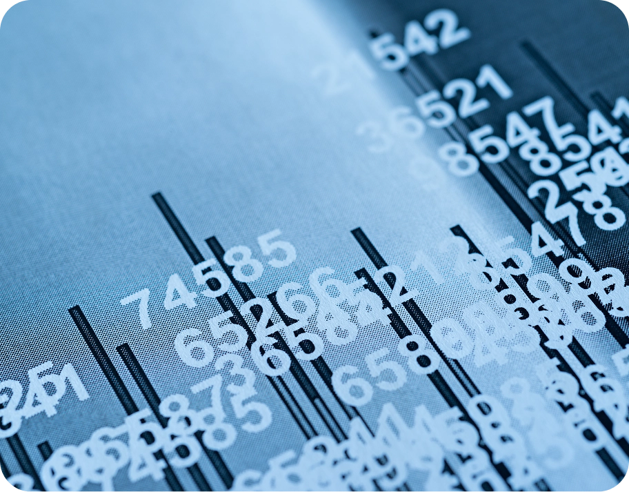 Numbers on screen